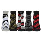 Supersox Men's Cotton Disney Star Wars Character Ankle Length Socks Collection (Multicolour, Free Size) Pack of 5