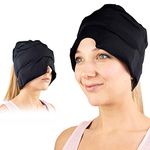 Migraine Relief Headache Hat - Cold Compress Instant Ice Pack - Migraine Cap Acupressure for Head & Face - Deep Nausea Tension 4head Relief Wrap - Cool Compress for Eyes, Forehead, Face & Toothache