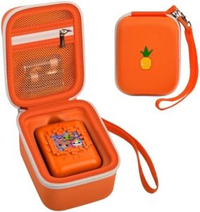 Case for Bitzee Interactive Toy Digital Pet and Case, Hard Carrying Holder for Virtual Electronic Pets React to Touch, Protective Container for AA Batteries and Other Accessories (Box Only)-Orange