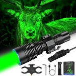 ANEKIM UC20Pro Green Hunting Light Kit, 1783m Spotlight 2200 High Lumen Predator Light for Tactical Flashlight for Hog Coyote and Varmint Night Hunting