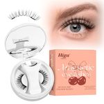 Higu clace Magnetic Eyelash kit, Reusable Magnetic Lashes Set with Clamp, Waterproof No Glue Lashes for Party and Wedding (Style NB)