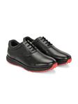 PRO ASE Golf Shoe | Light Weight | Waterproof | Black/Brown | Golf Shoe with Button Type LACE UP