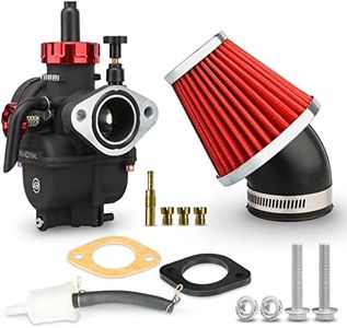 NIBBI PE24 Carburetor with 48mm Air Filters Kit,PE24mm FL Motorcycle Carb Fit for 140cc 150cc Dirt Bike Pit Bike Apollo TaoTao Lifan Kayo Honda SSR Motor