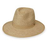 Wallaroo Hat Company Women’s Gabi Ponytail Fedora – UPF 50+ – Lightweight – Adjustable – Packable – Medium, Beige, Medium