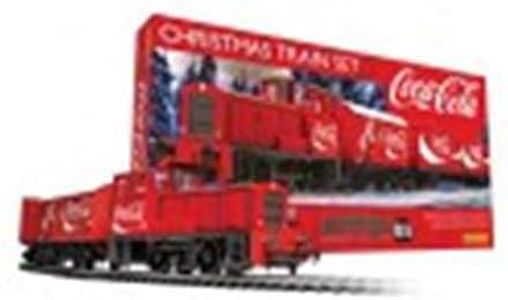 Hornby Hobbies The Coca-Cola Christmas Electric Model Train Set HO Track with Remote Controller & US Power Supply R1233, Red