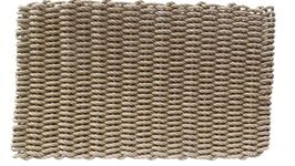 Weather-Resistant Lobster Rope Outdoor Mat, Nautical-Grade Front Door Mat, Durable Welcome Mat, Handwoven in USA (Brown, 18"x30")