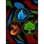 MTG All 26 Color Combination Guilds (Temur-Blue/Red/Green)- 100ct Matte TCG Card Art Sleeves by Ai Armor