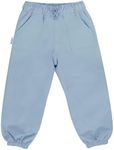 Jan & Jul Waterproof Rain Pants for Kids, Packable and Windproof (Dusty Blue, Size 5T)