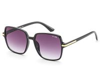 IRUS Uv Protected Sunglasses For Women | Size- Medium | Shape- Square | Model- Irs1211C1Sg, Black