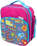 Insulated Lunch Box w Snack Pocket & Water Bottle Holder- Girls or Kids School Lunchbox Tote Keeps Food Hotter or Colder Longer- Reusable Bag Fits Most Bento Boxes Ice Packs Nesting Containers- Floral