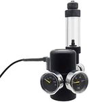 FZONE Aquarium CO2 Regulator for Paintball with DC Solenoid and Aluminum Alloy Bubble Counter and Check Valve