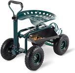 Garden Cart with Seat Outdoor Garde