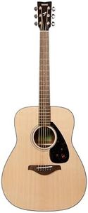 Yamaha FG800 the iconic beginner's acoustic guitar with an authentic sound for adults and teenagers, 4/4 wooden guitar in natural