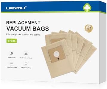 LANMU Vacuum Bags Compatible with Bissell Zing 4122, 2154A, 2154W, 2154, 4122D, 1668, 1668C, 1668W, 1608, 2154C Canister Vacuum, Replacement Part Number 2138425 (6 Pack)