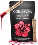 KoluaWax Hard Wax Beads for Hair Removal – Coarse Hair – Face, Brazilian, Underarms, Back, Chest, Bikini Waxing – 1lb Refill Pearl Beans for Wax Warmers & 10 Applicator Sticks - Dragon Fruit