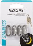 Nite Ize MicroLink Carabiner Stainless Steel - 4 Pack