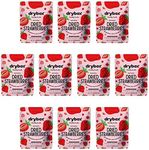 Drybox Dried Strawberries No Sugar Added, 20 Portion Packs Sliced Strawberry Chips Dehydrated Healthy Fruit Snack for School Lunch Gym Office | All Natural non-GMO Gluten Free, .5 oz per pack, 20 Packs