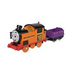 Thomas & Friends Motorized Toy Train Nia Battery-Powered Engine with Cargo for Preschool Pretend Play Ages 3+ Years, HDY63, Wood, Multicolor/Assorted