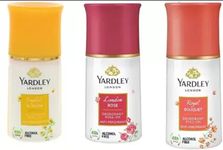 Yardley London English Blossom roll on,Royal Bouquet,London Rose Deodorant Roll-on - For Men & Women (150 ml, Pack of 3)