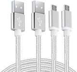 Android Charger Micro USB Cable 2Pack 6FT Fast Charging Cord for Samsung Galaxy S6/S7 Edge, J3/J7 Star Prime Crown, Note 4/5, LG G4 K40 K30 K20 Stylo 3, Moto, Xbox, PS4, Kindle Fire Tablets and Phones