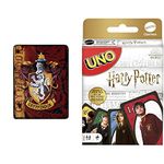 Warner Brothers' Harry Potter Battle Flag Throw Blanket + Mattel Games UNO Harry Potter Card Game