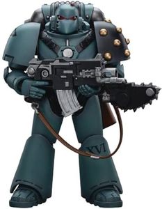 Joy Toys Warhammer Collectibles: 1/18 Scale Sons of Horus MKVI Tactical Squad Legionary w/Bolter, Chainblade Action Figure