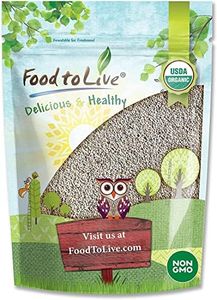 Organic White Chia Seeds, 3 Pounds - Non-GMO, Kosher, Raw, Vegan, Sirtfood, Bulk