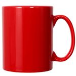 22 OZ Extra Large Coffee Mug, Harebe Smooth Ceramic Boss Tea Cup for Office and Home, Big Capacity and Handle, for Dad Men, Red