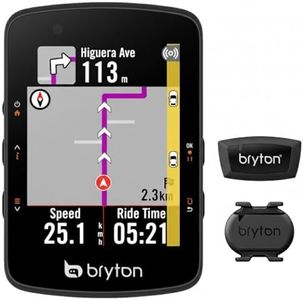 Bryton Rider 550 GPS Fahrradcomputer Sensor-Bundle mit 37 Stunden Akkulaufzeit, 2,8-Zoll Farbdisplay und Fahrradnavigation