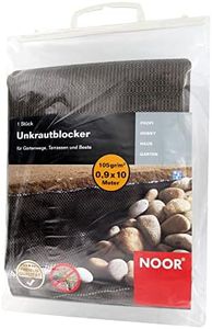 NOOR Unkrautblocker 105 gr/m² 0,9 x 10 m I Die Gartenfolie für das Hochbeet und das Gewächshaus I Unkrautschutz ohne Chemie auf Gartenwegen und Terrassen I Wasserdurchlässig & umweltfreundlich I Braun