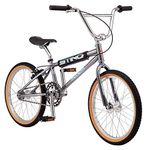 ﻿Schwinn Sting Pro Retro BMX for Youth/Adult, Throwback 1989 Design, Single-Speed Drivetrain, Hi-Ten Steel Frame, Aluminum Rims, Tubular Crankset, 20-Inch Wheels, Smoke Chrome