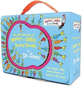 The Little Blue Boxed Set of 4 Bright and Early Board Books: Hop on Pop; Oh, the Thinks You Can Think!; Ten Apples Up On Top!; The Shape of Me and Other Stuff (Bright & Early Board Books)