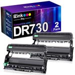 E-Z Ink Pro Compatible DR730 Drum Unit Replacement for Brother DR730 DR 730 Compatible with HL-L2350DW HL-L2395DW HL-L2390DW HL-L2370DWXL MFC-L2750DW MFC-L2710DW DCP-L2550DW Printer (2 Drum)