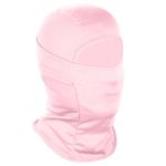 Achiou Balaclava Face Mask, Ski Mask UV Protector Lightweight for Motorcycle Cycling Running Pink