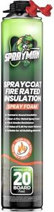 Sprayman Spray Foam Insulation (20 Sq.Ft.) - Closed Cell Polyurethane Expanding Foam Sealant, Thermal & Acoustic Protection for Wall and Attic - Gun & Cleaner NOT Included, 27.1 oz, 1 Pack