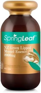 Spring Leaf NZ Green Lipped Mussel Essence 2000mg 200Cap - Relieve Arthritis Pain & Joint Inflammation - Contain Omega-3 & Chondroitin Sulphate - Help Relief Rheumatism and Arthritis Pain