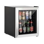 Willow WBC48SS 48L Table Top Beverage Cooler with Triple Glazed Glass Door, Adjustable Thermostat, 2 Years Warranty – Stainless Steel