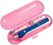 Nincha Portable Replacement Plastic Electric Toothbrush Travel Case for Oral-B Pro Series (Pink)