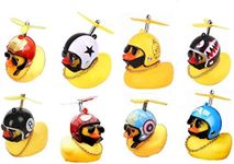 MEETOZ 8 Pack Duck Bike Bell, Little Yellow Duck Mountain Bike Decoration,Bicycle Horn Suitable for Outdoor Sports for Children And Adults