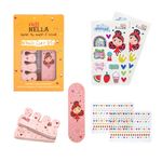 Miss Nella NAIL KIT- Nail accessories set for kids- nail stickers, tattoos, nail filer & toe separators- all designed for children hands & toes