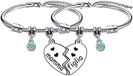 Gifts for Mom, Gifts for Daughter, Mother, Bracelet for Family, Bracelet for Women, Gifts for Women, Birthday, Christmas, L, Stainless Steel