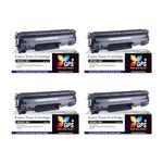 GPS Colour Your Dreams 88A for HP CC388A Toner Cartridge for HP Laserjet P1007, P1008,M1213nf, M1136MFP, M126nw MFP, M1218nfs, M128fw MFP, M128fn MFP, M226dw, M226dn (88A-4Pcs)