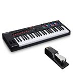 MIDI Controller Bundle - 49-Key USB MIDI Keyboard Controller with Beat Pads, Sustain Pedal and Software Suite - M-Audio Oxygen Pro 49 and SP-2