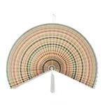 Artera Large 60" Bamboo Folding Wall Fan - Solid Red Plum Unpainted - Original Wall Fan (Color Mix)