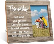 Friendship Gift Photo Frame - Friendship Isn't About Who You Have Known The Longest - Wooden Tabletop Picture Frame With Stand - Friendship Gifts For Women Men Best Friend Soul Sister Bestie -B(44)