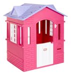 Little Tikes Cape Cottage Pretend Princess Playhousefor Kids, Indoor Outdoor, with Working Doors and Windows, for Toddlers Ages 2+ Years,Pink,Large