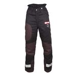 Oregon Yukon + Type A Class 1 (20 m/s) Chainsaw Protective Trousers for Sawing, Black, Size L (EU 50-52)