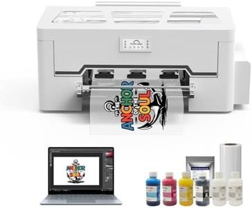 RAINBOWDGT DTF Printer Machine with Computer XP600 A3 DTF Transfer Printers with White Ink Circulation.Direct to Film T-Shirt Printing Machine(Printer+Laptop)