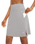 Viodia Women's 20" Knee Length Skorts Skirts UPF50+ Athletic Tennis Golf Skirt for Women Casual Summer Skirts