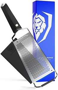 Dalstrong Professional Wide Cheese Grater - Fine - #304 Stainless Steel Blade - G10 Handle Kitchen Shredder - w/Blade Guard - Hard Cheese, Parmesan, Spices, Carrot, Garlic, Ginger - NSF Certified